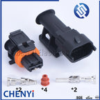 2 Pin 1928404072 1928403137 Male or Female Common Rail Diesel Injector Plug Automotive Connector