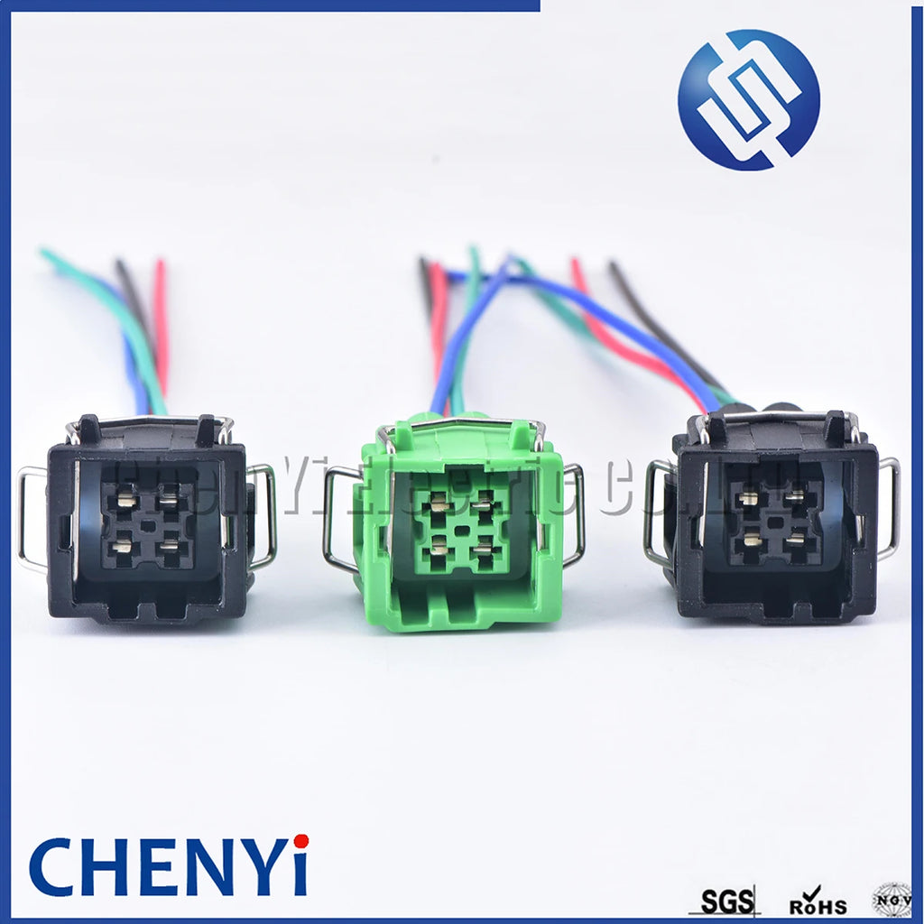 4 Pin Car Waterproof Connector Air Conditioning Pressure Sensor connector Temperature Sensor plug Pigtail 357919754 8D0959482B