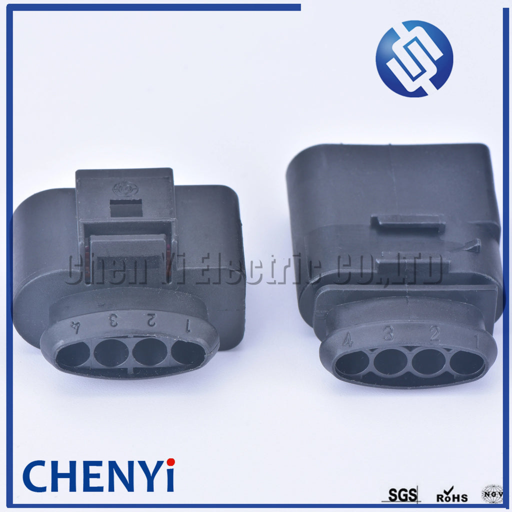4 Pin 3.5 Automotive Waterproof connector 4B0973724 coil Extension adapter ignition coil plug 1J0973824 1J0973724 1J0 973 824