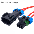 2 Pin 15300027 GM Weather Pack Sensor Fan Plug Auto Waterproof Electrical Cable Connectors Wire Harness 15300002