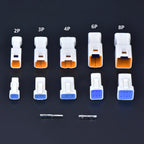 5 sets Automotive Waterproof Cable Connector 2 3 4 6 8 pin Male Female Butt Plug JWPF-VSLE-S 03R-JWPF-VSLE-S For JST JWPF type