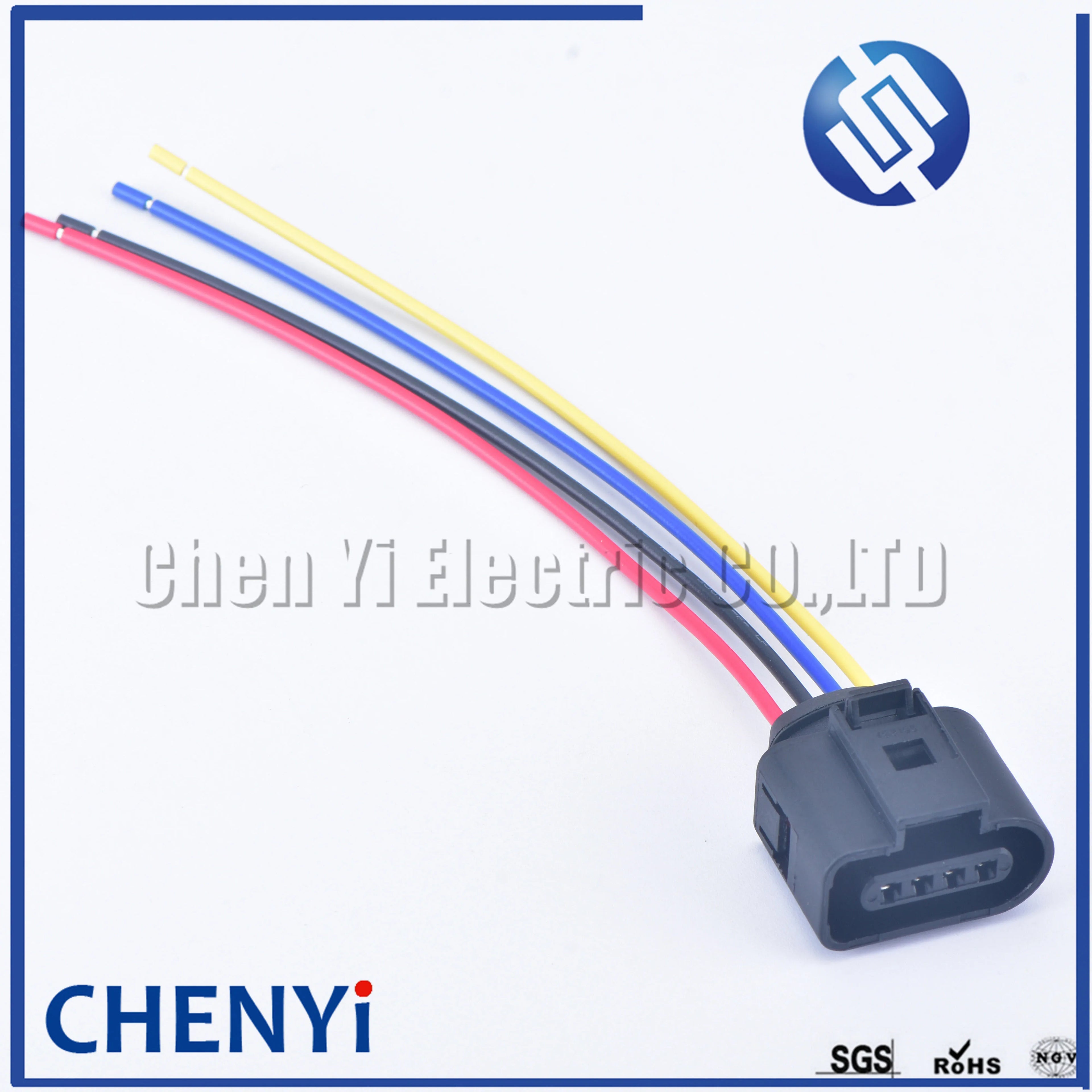 4 pin 1.5 series female automotive coil Extension adapter connector horn plug Air Inlet Pressure Sensor Plug 1J0973704 1J0973804