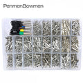 1050 Pcs Car Electrical Wire Terminal 1/1.5/1.8/2.2/2.8/3.5mm Electric Connector Plug Removal Male Female Crimp Auto Plug Pins