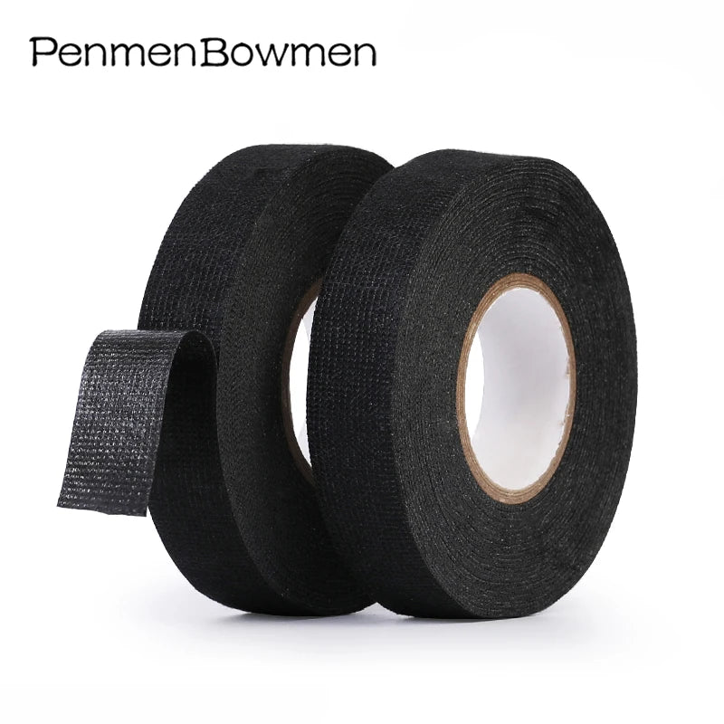1Pc Engine Compartment Sound Insulation Line Shielding High Temperature Resistant Electrical Black Tape For Car Wiring Harness