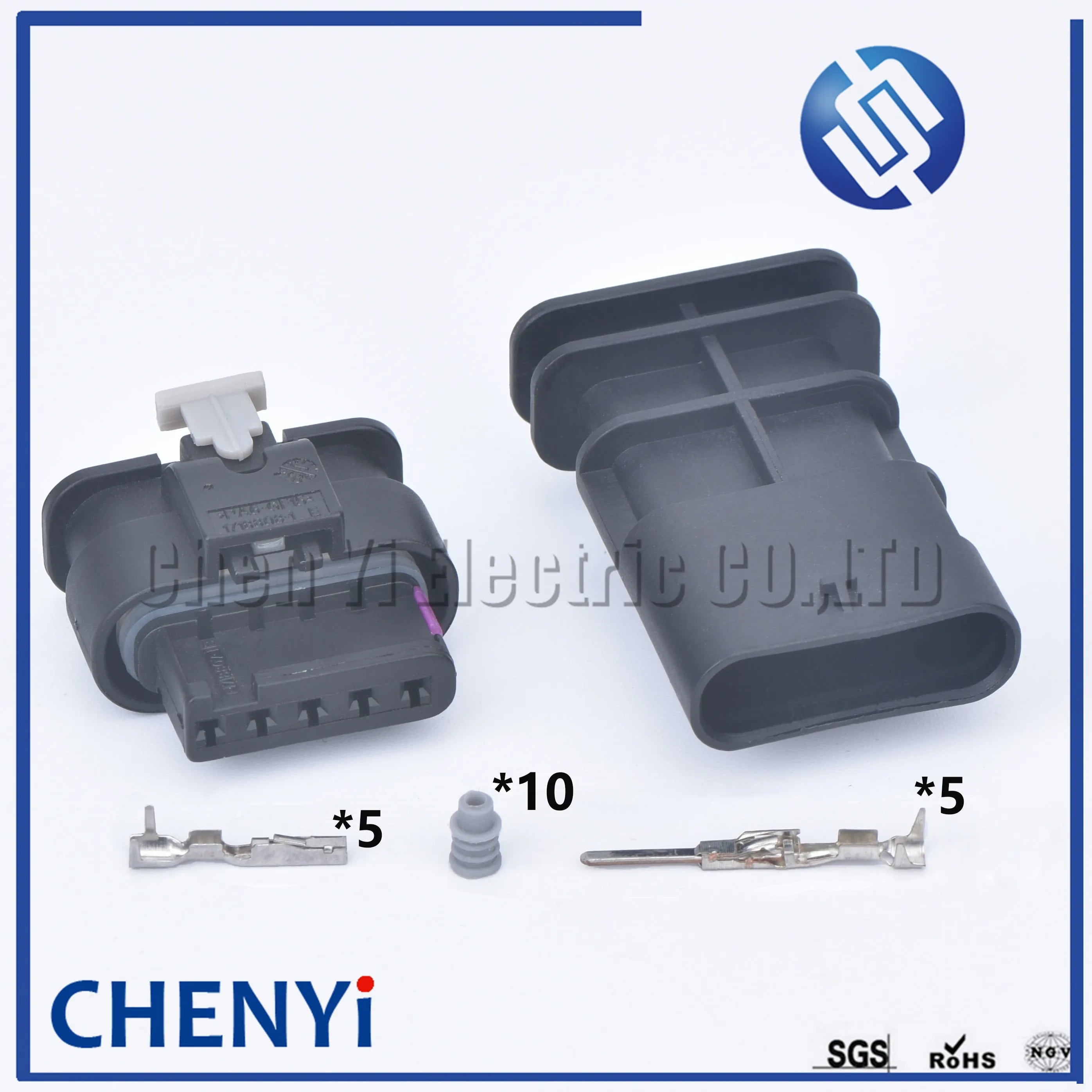 5 Pin 1-1718806-1 4F0 973 705 Female or Male Automotive Electric Connector Waterproof Air Flow Meter Sensor Plug 4F0973705