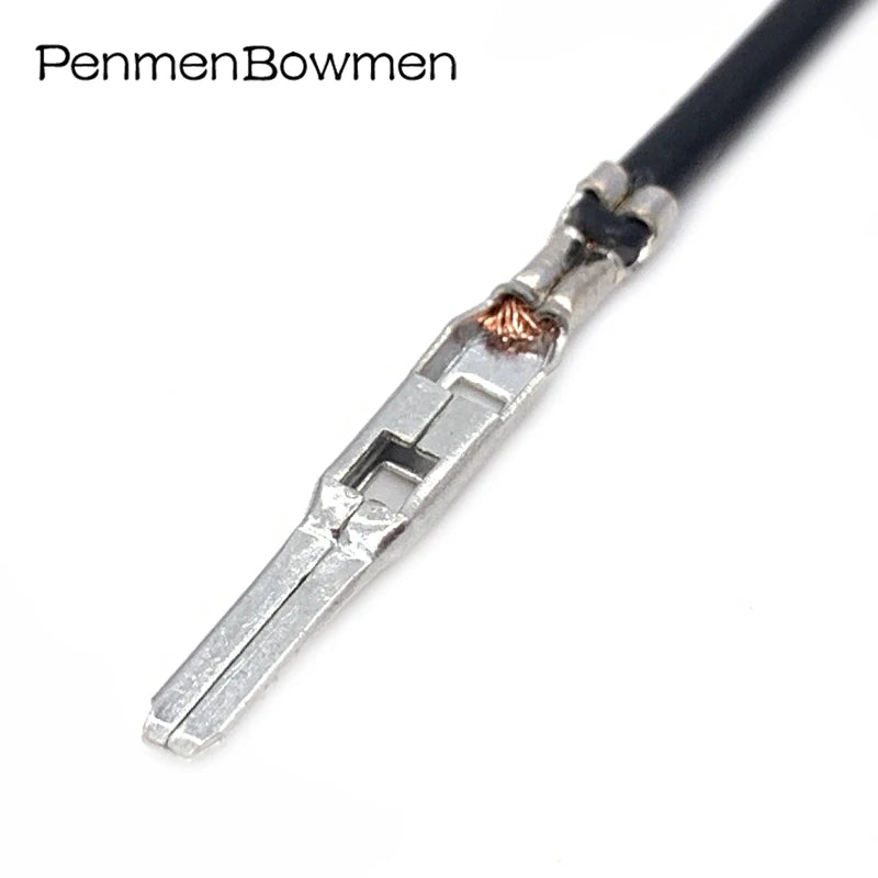 10 Pcs 2.8MM Car ECU Brass Crimp Terminal Wire FCI Big Pins for Connector With 18AWG Cable 211PC249S8005 211PC249S0005