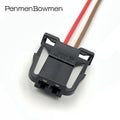 1 Set 2 Pin Auto Wireless Radio Bass Horn Electrical Cable Connectors Light Box Female Wire Harness Plug 1J0972923