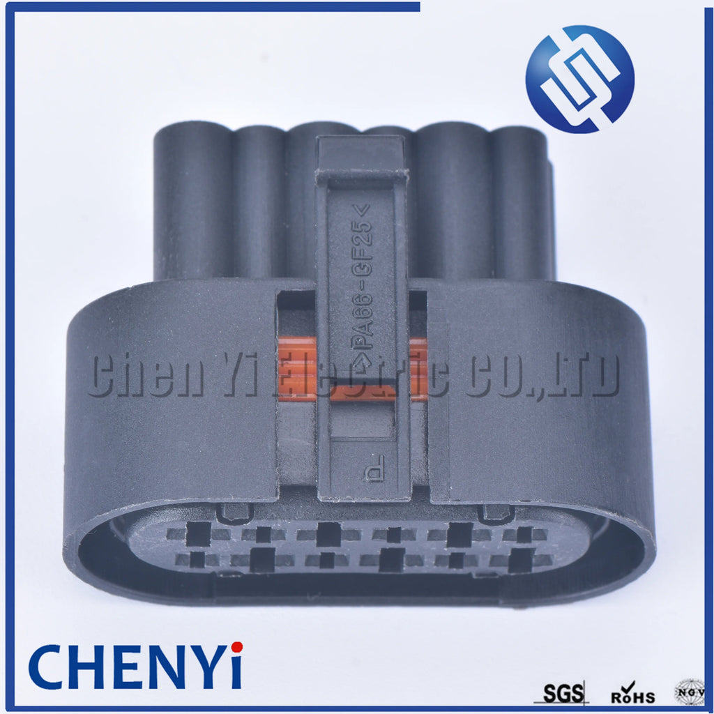 Black 12 pin wire socket automotive waterproof connector female 1.5/3.5 wiring auto connector automotive electrical connector