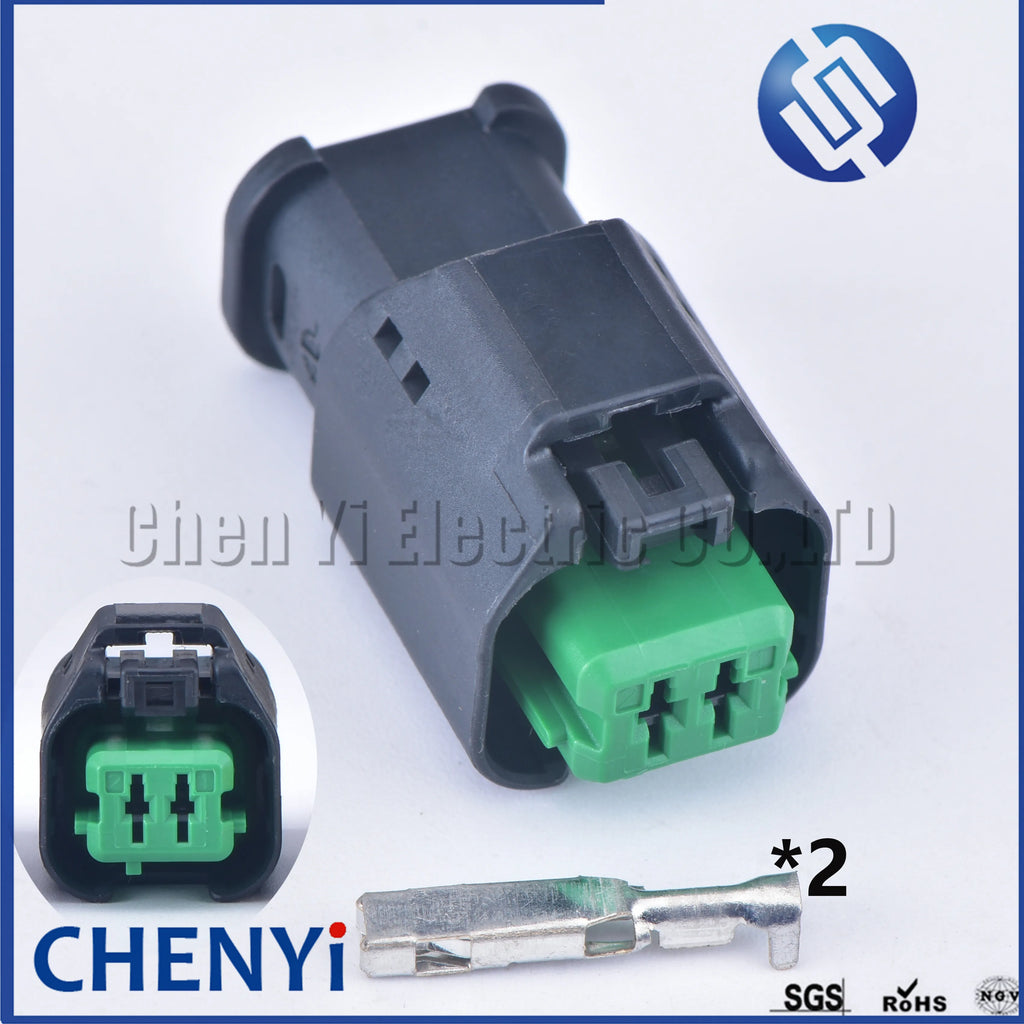 2 Pin Auto Waterproof Connector Sensor Headlight steering lights plug 1801175 series For Peugeot Citroen 1801175-1 1801175-2