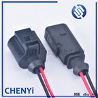 2 Pin 1J0973802 1J0973702 Female or Male 1.5 mm Auto Temp Sensor Plug Deflation Valve Plug Waterproof Connector with wire