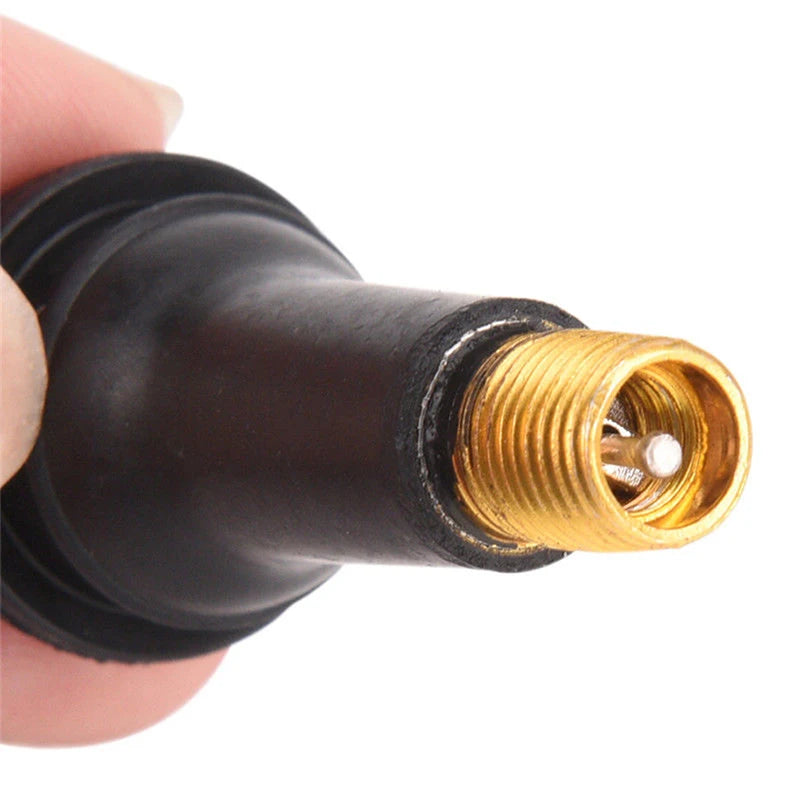 4PCs/set Universal Valve Stems With Dust Caps Tyre Rubber Valves Car Chrome Tubeless Car Wheel Snap-in Tire