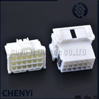 White 18 Pin male or female Connector Automotive Plug Unsealed Electric Harness Socket 7-968974-1 2-967629-1 With Pins