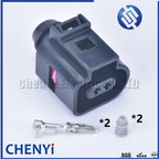 5 sets 2 Pin 1.5mm 1J0973802 1J0973702 male or female Auto Temp sensor plug deflation valve waterproof connectors 1J0 973 802