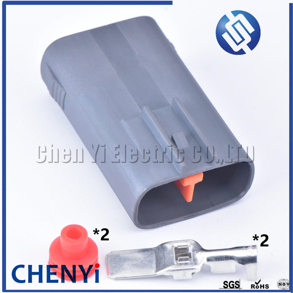 2 Pin DL sealed series 7.8mm Automotive waterproof Connector male or female cable connector 6195-0060 6195-0057 For Mazda