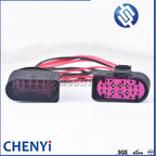 Car HID Xenon Headlight 14 pin female to 14 Pin Male Connector Adapter Pigtail 1J0973737 1J0973837 with 20cm wire Plug and play