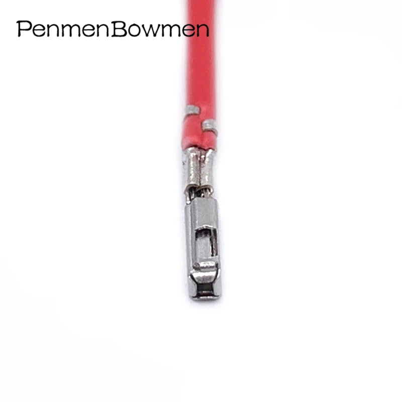 10 Pcs Auto 0.6MM ECU Crimp Terminal Electrical Wire Loose 284743-1 5-968221-1 Pin Brass Car Instrument with Cable