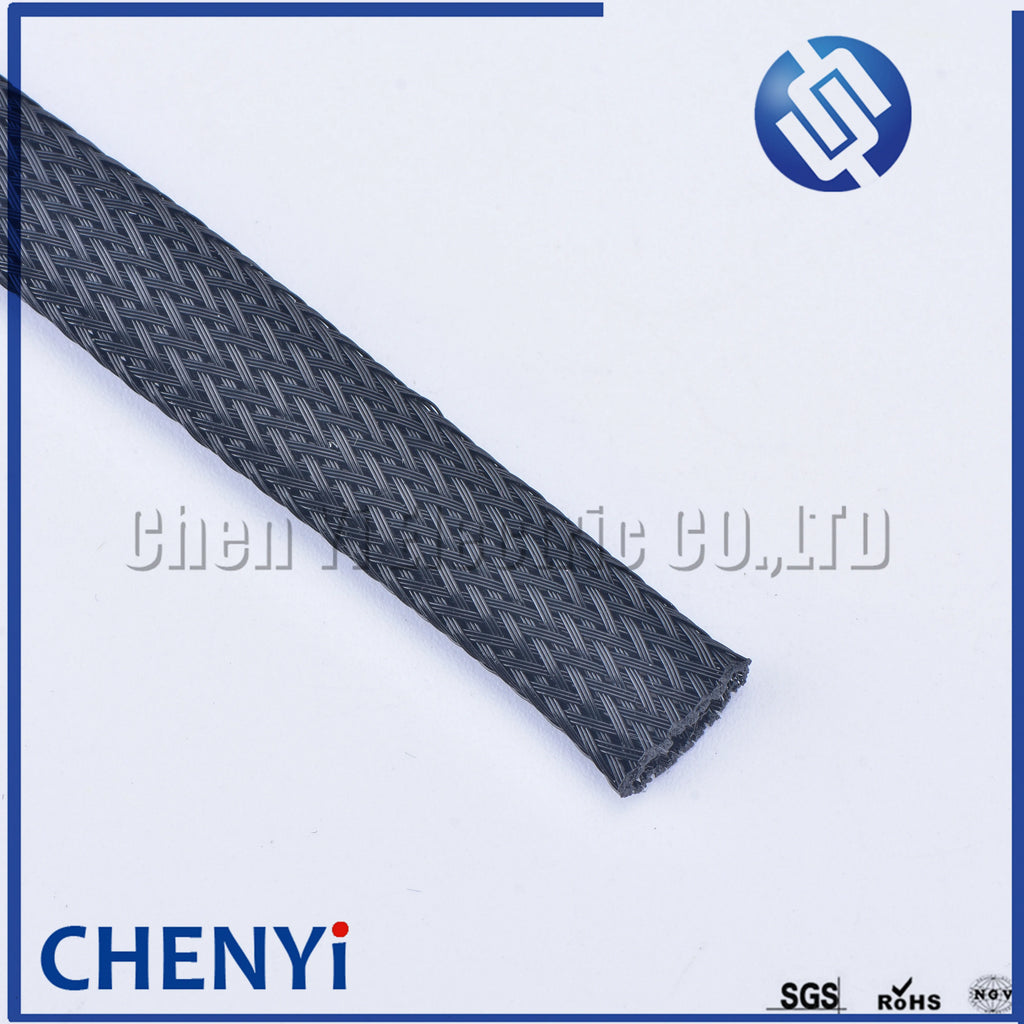 10M Width 4/6/8/10/12/14/16/20/30mm Cable Sleeve black Wire Protection PET Nylon Cable Sleeves wire cable Braided Cable Sleeve