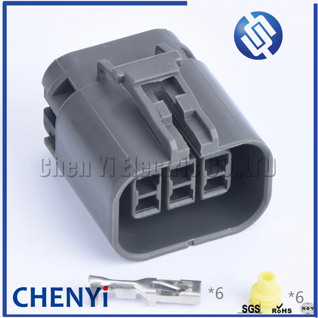 1 set 6 pin waterproof wire plug connectors for automobiles (2.8) female or male including Pins 7122-1864-40 7223-1864-40