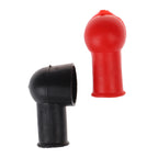 1Pair Black Red Battery Terminal Protective Covers Round Insulating Caps Insulating Protector Replacement Batteries Accessories