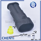 5 sets 2 Pin way Female or Male SuperSealed 282104-1 282080-1 Waterproof Electrical Automotive Connector Plug For car