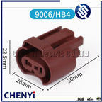 2 Sets 2 Pin Auto waterproof connector Car Headlight Fog Lamp Plug for 9005/HB3 9006/HB4 Auto light socket For Toyota Honda GM