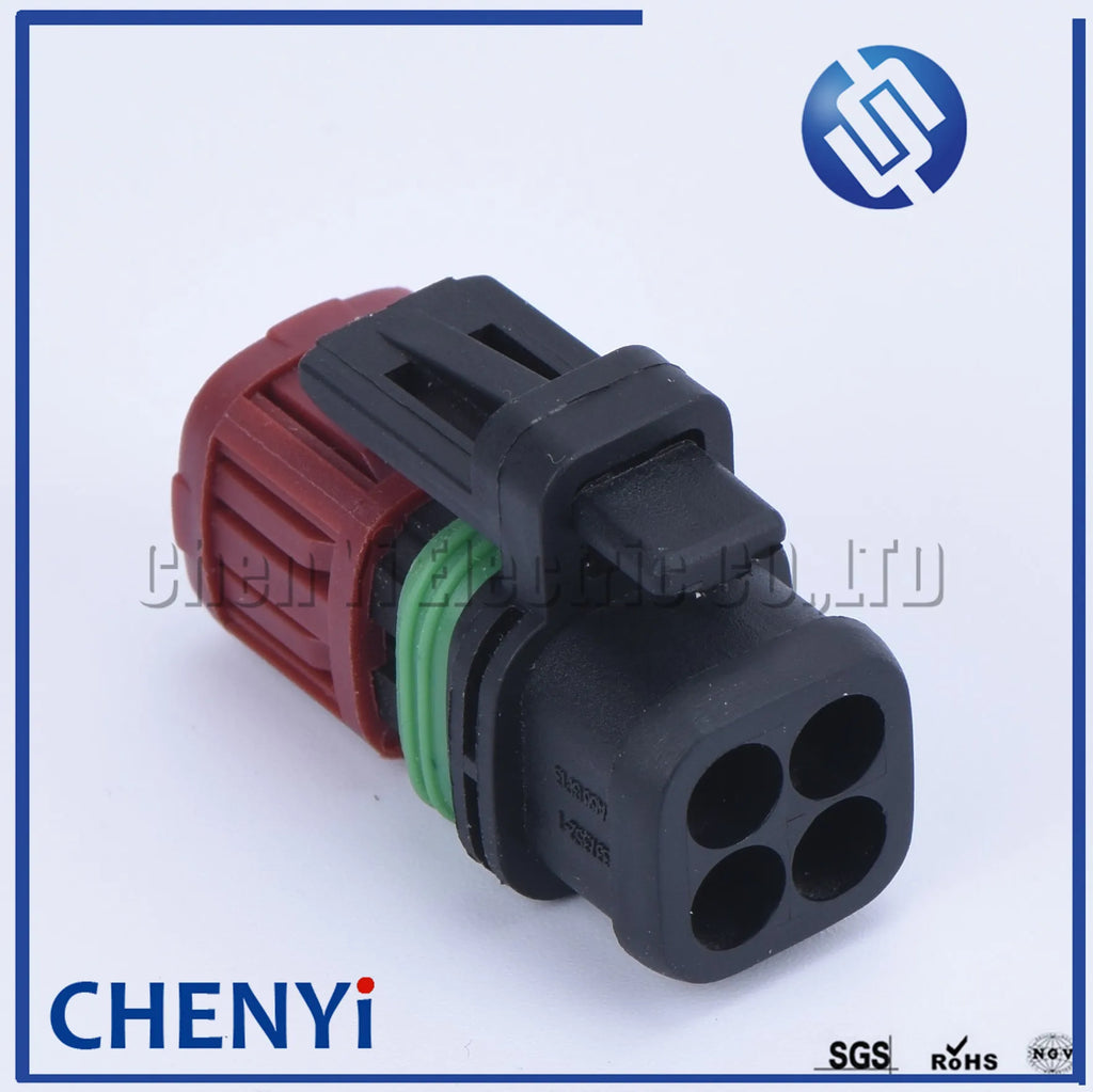 4 Pin Fuel Injector Plug Oxygen Sensor Map Sensor Connector 22248490 7422248490 For Volvo Truck  Excavator Engine 1337352-1