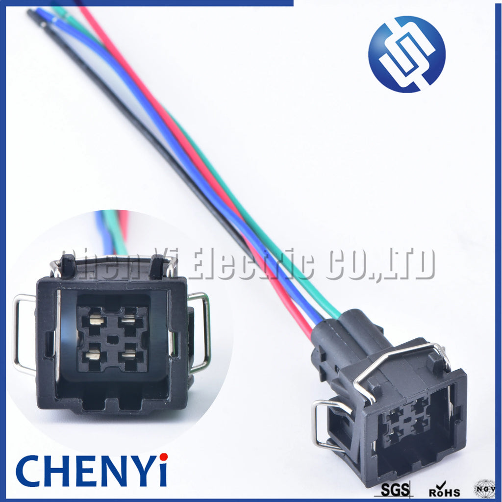 4 Pin Car Waterproof Connector Air Conditioning Pressure Sensor connector Temperature Sensor plug Pigtail 357919754 8D0959482B
