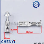 50 Pcs 2.8mm series pins H62 brass tinned Wiring copper terminals For Automotive connector DJ615A-2.8×0.8A 50290937 09441391