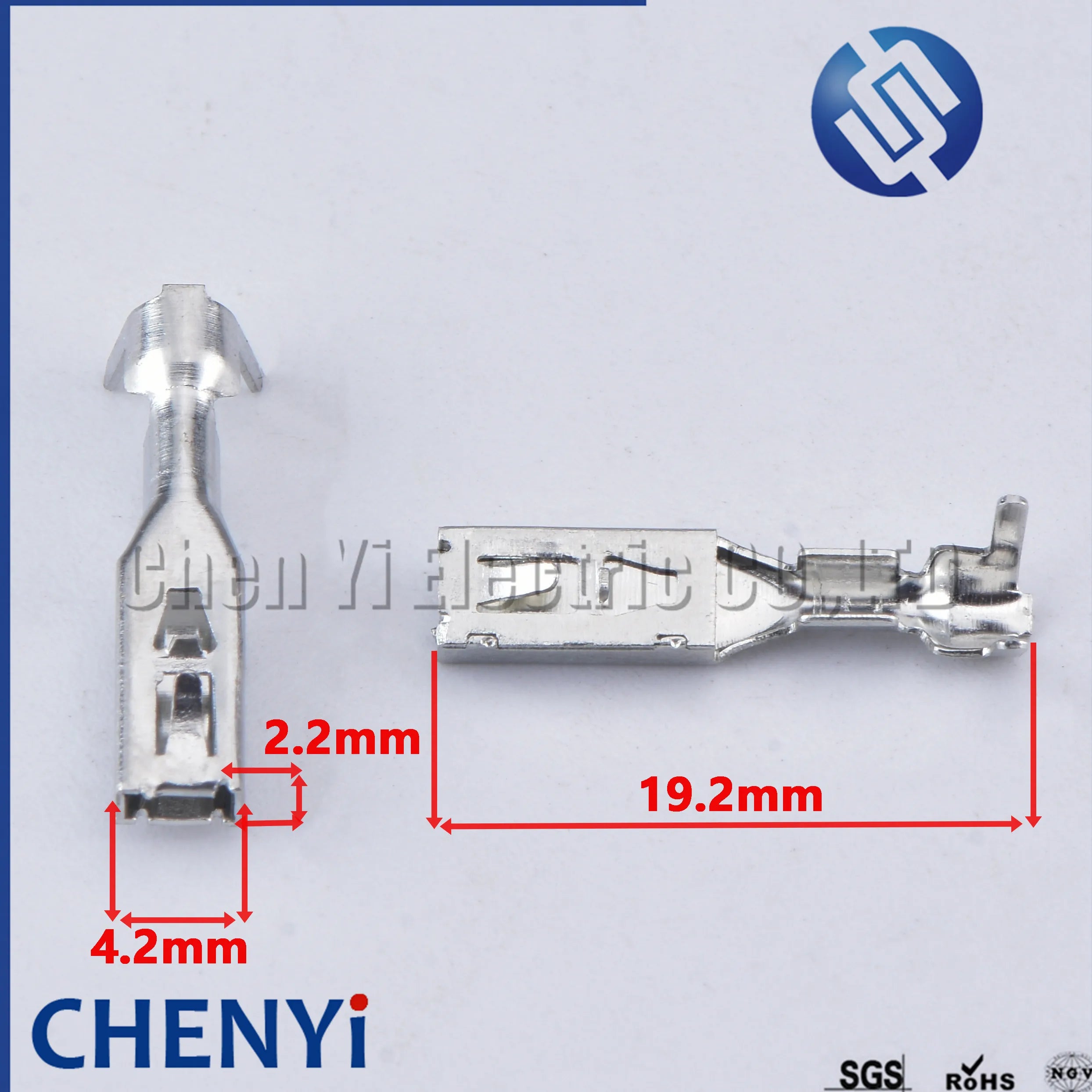 50 Pcs 2.8mm series pins H62 brass tinned Wiring copper terminals For Automotive connector DJ615A-2.8×0.8A 50290937 09441391