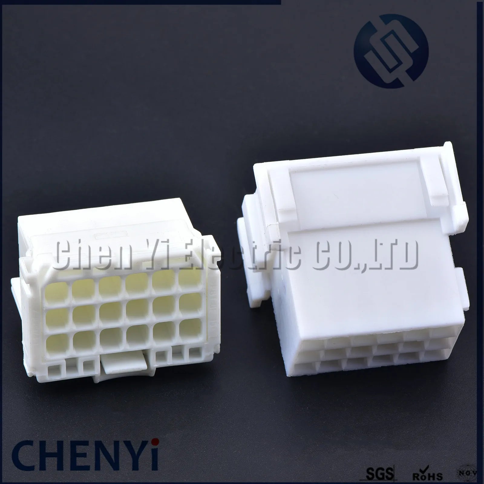 White 18 Pin male or female Connector Automotive Plug Unsealed Electric Harness Socket 7-968974-1 2-967629-1 With Pins