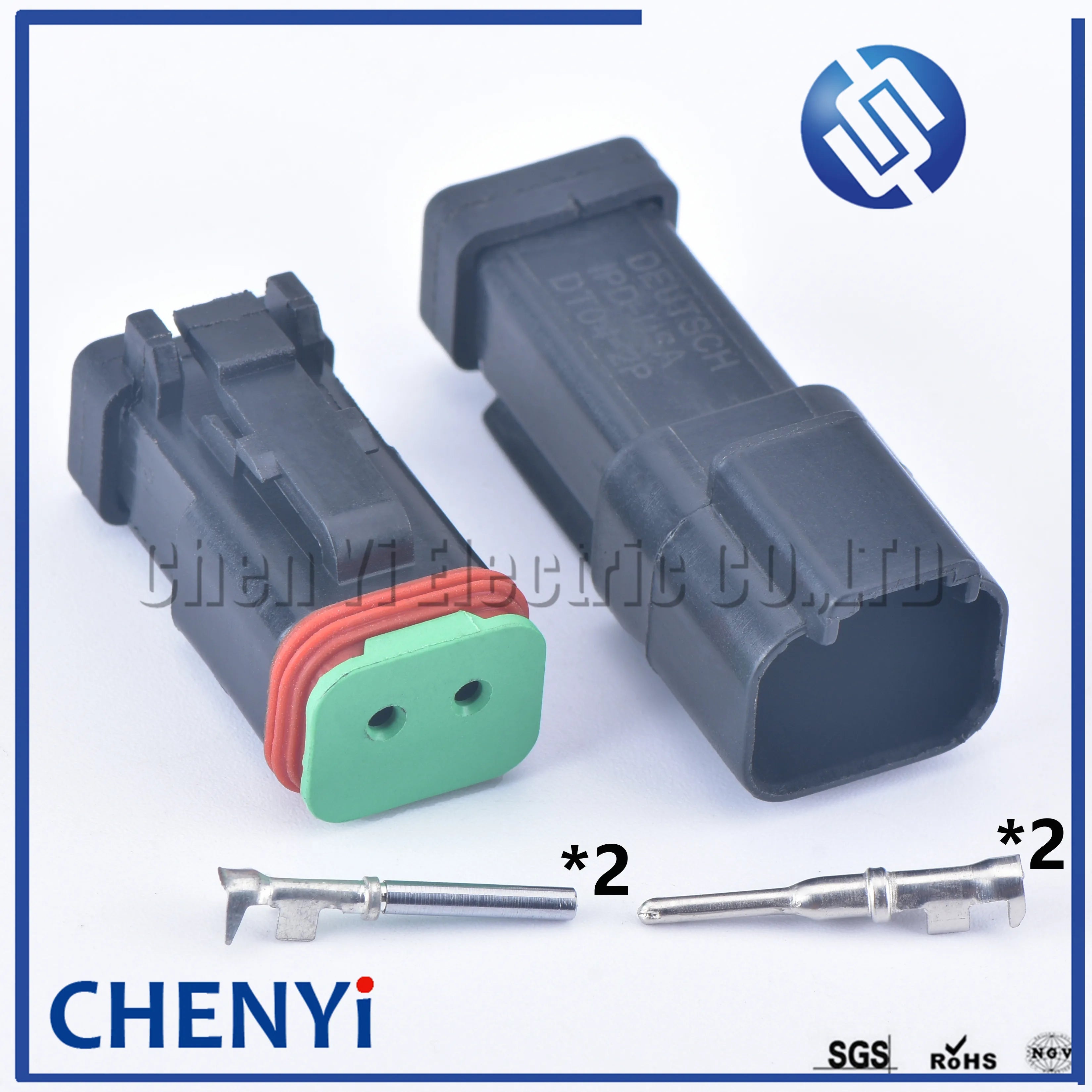 Black 2 Pin excavating machinery Heavy Industry Machinery headlight boom light Wire Harness Plug DT06-2S DT04-2P A B C D 4 types