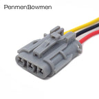 1 Set 3 Pin Car Engine Adapter Insert Spring Electrical Cable Connectors Female Male Wire Harness Plug 7222-7434-40 7123-7434-40