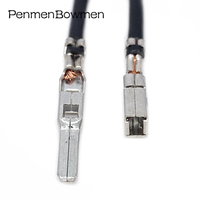 10 Pcs 2.8MM Car ECU Brass Crimp Terminal Wire FCI Big Pins for Connector With 18AWG Cable 211PC249S8005 211PC249S0005