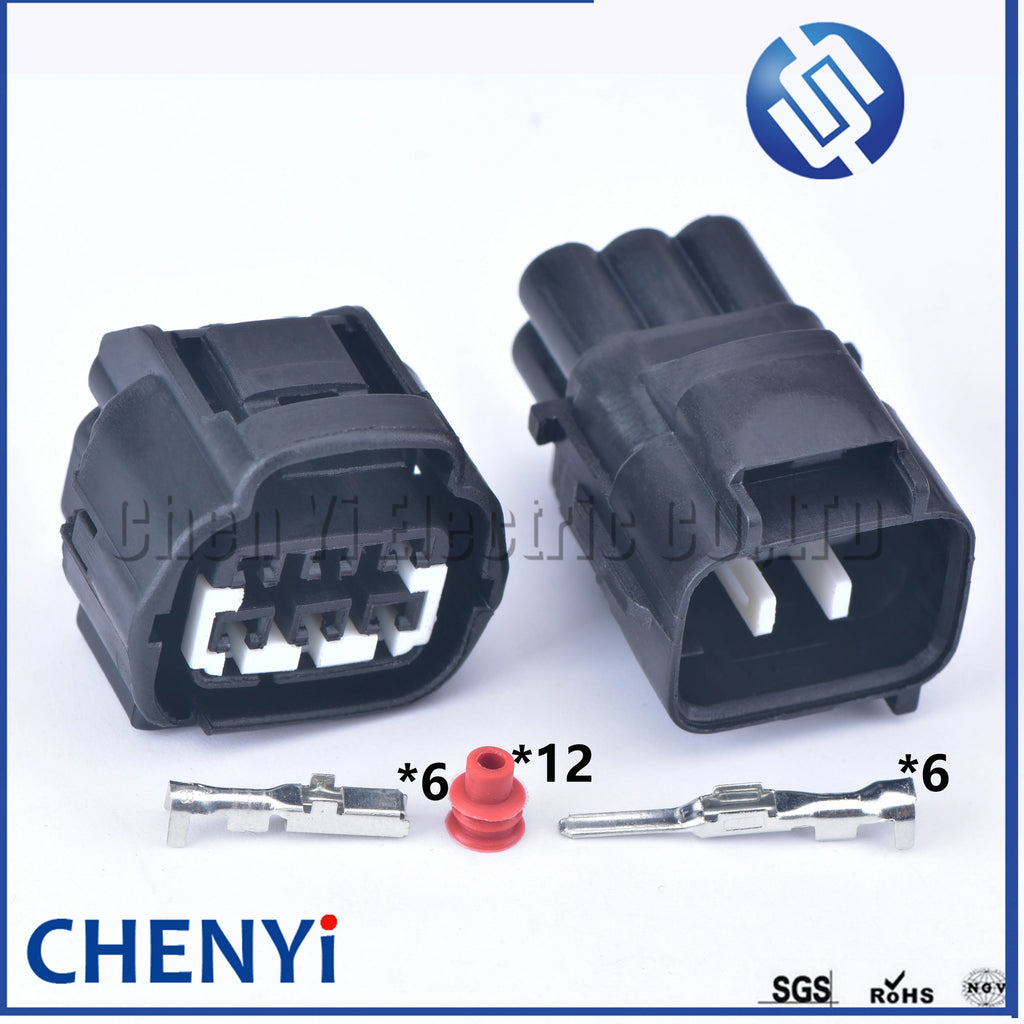 6 Pin Accelerator Throttle Pedal Plug Electronic Light Lamp Socket trailer Connector 7283-7062-40 7282-7062-40 For Toyota Kia