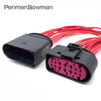 1 Set 14 Pin Car Xenon Headlights Lamp Socket Electrical Cable Connectors Waterproof Female Male Wire Harness Plug 1J0973737