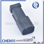 Black 2 Pin excavating machinery Heavy Industry Machinery headlight boom light Wire Harness Plug DT06-2S DT04-2P A B C D 4 types
