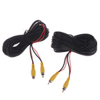 RCA Male Female Car Reverse Rear View Parking Camera Video Extension Cable Cord with Trigger Wire 5 10 15 20 Meters