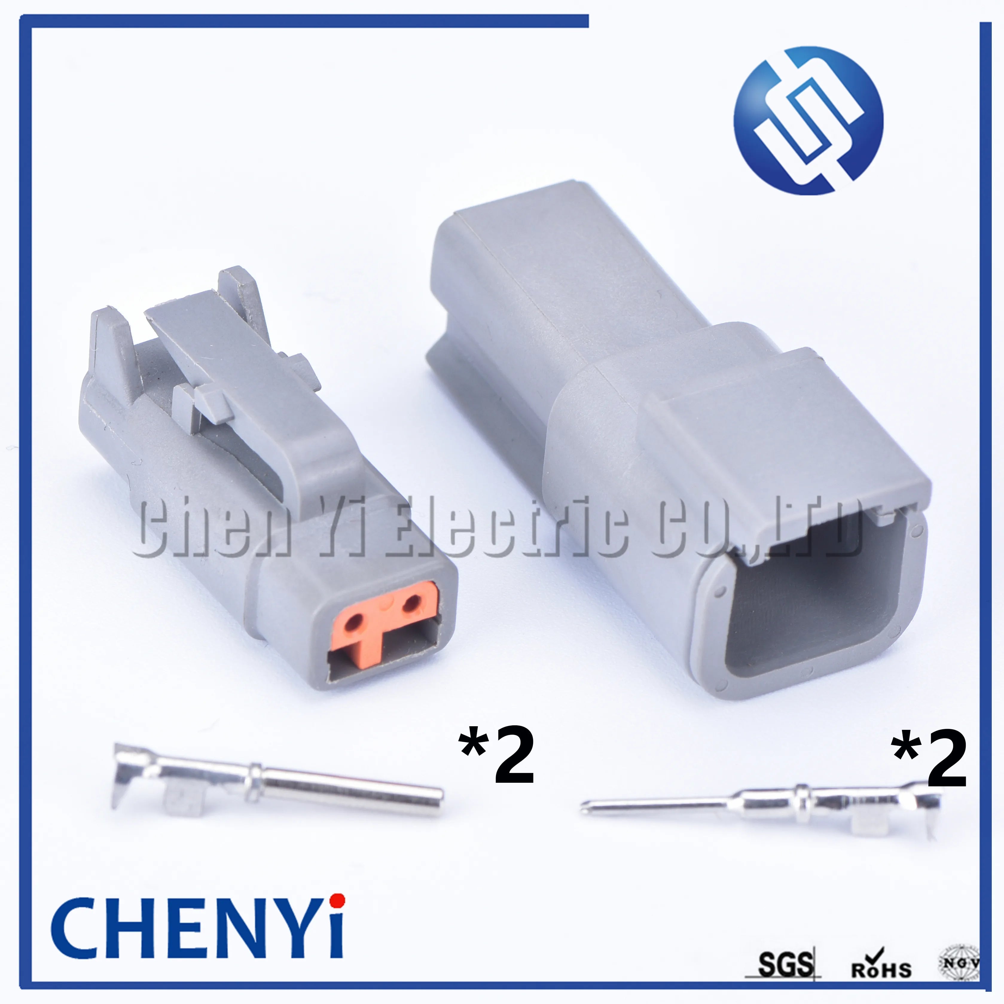 2 Pin connector Auto Waterproof Connector Electrical Inlet Air Temperature Sensor Plug DTM06-2S DTM04-2P For Deutsch DTM