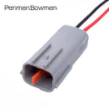 1 Set 2 Pin Car Fog Light Plug Electrical Cable Connector Waterproof Female Male Wire Harness Plug For Mazda 6195-0003 6195-0006