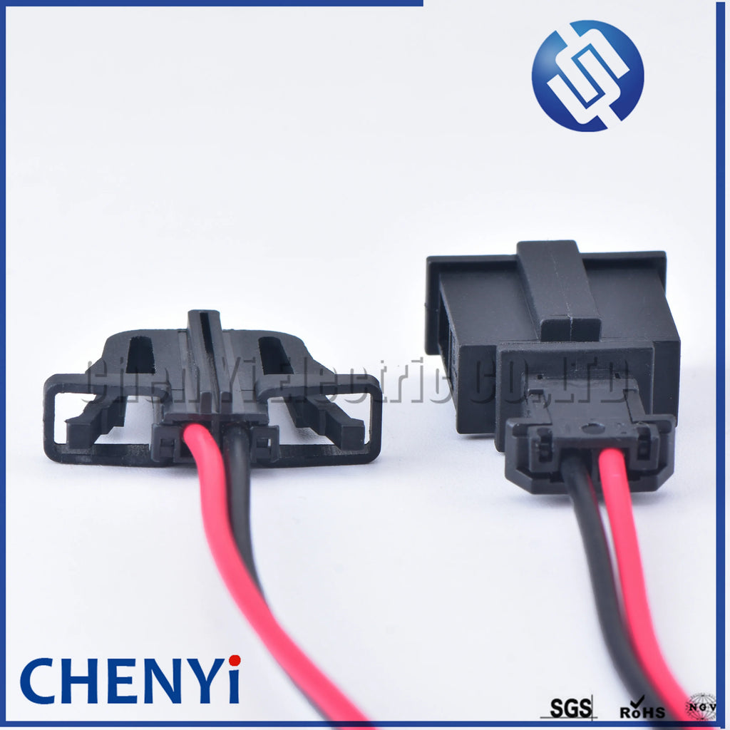 2 Pin License Light Socket Door Light Connector Trunk lights Horn Sensor Plug 3B0972712 1J0971972 with wires 1J0 971 972