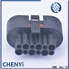 Black 12 pin wire socket automotive waterproof connector female 1.5/3.5 wiring auto connector automotive electrical connector