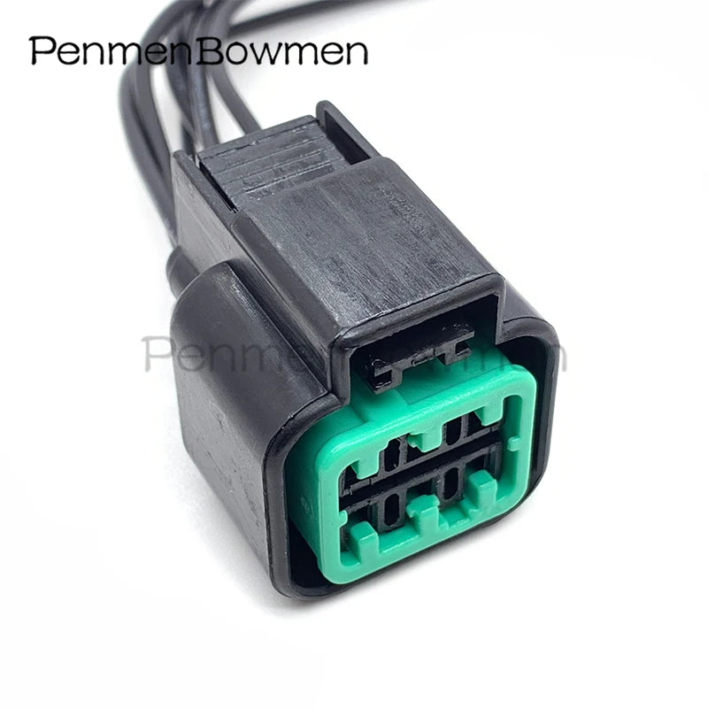1 Set 6 Pin Car Oxygen Headlamp Fog Lamp Electrical Cable Connectors Female Wire Harness Plug For HYUNDAI KIA PB625-06027