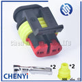 5 sets 2 Pin way Female or Male SuperSealed 282104-1 282080-1 Waterproof Electrical Automotive Connector Plug For car