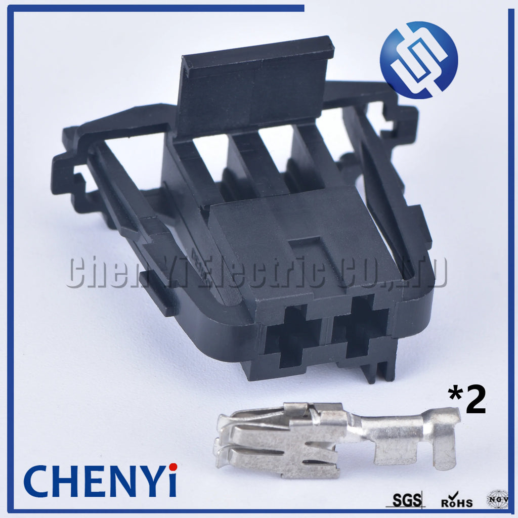 2 Pin 6.3 series auto electric scooter female plug cable unsealed wiring connector for Car motor heating fan resistor light
