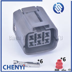 6 Pin car waterproof auto connector Computer solenoid valve plug 6189-0648 For Mazda Ford