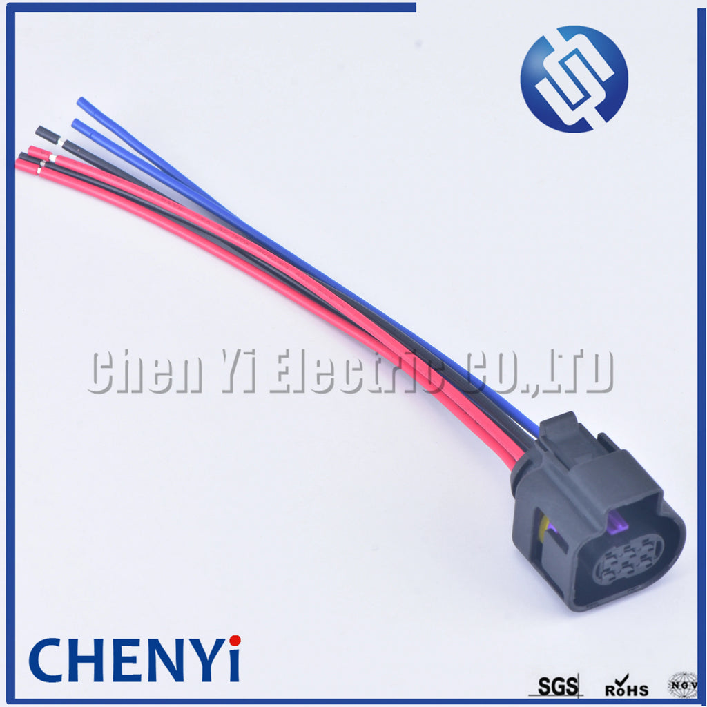 6 Pin auto waterproof plug Female (1.5) LSU 4.9 Wide Band Oxygen Sensor Connector 1928404669 4H0973713 4H0 973 713 with cable