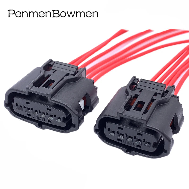 1 Set 5 6 Pin 6189-1046 Air Flow Meter MAF Sensor TS Electrical Cable Connectors Female Wire Harness Plug For Toyota 6189-1083