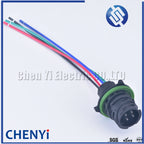 4 Pin 2.5mm round A7 odometer speed sensor plug Auto waterproof connector 1-967402-1 1-967325-1 with 15cm 18AWG cable For HOWO