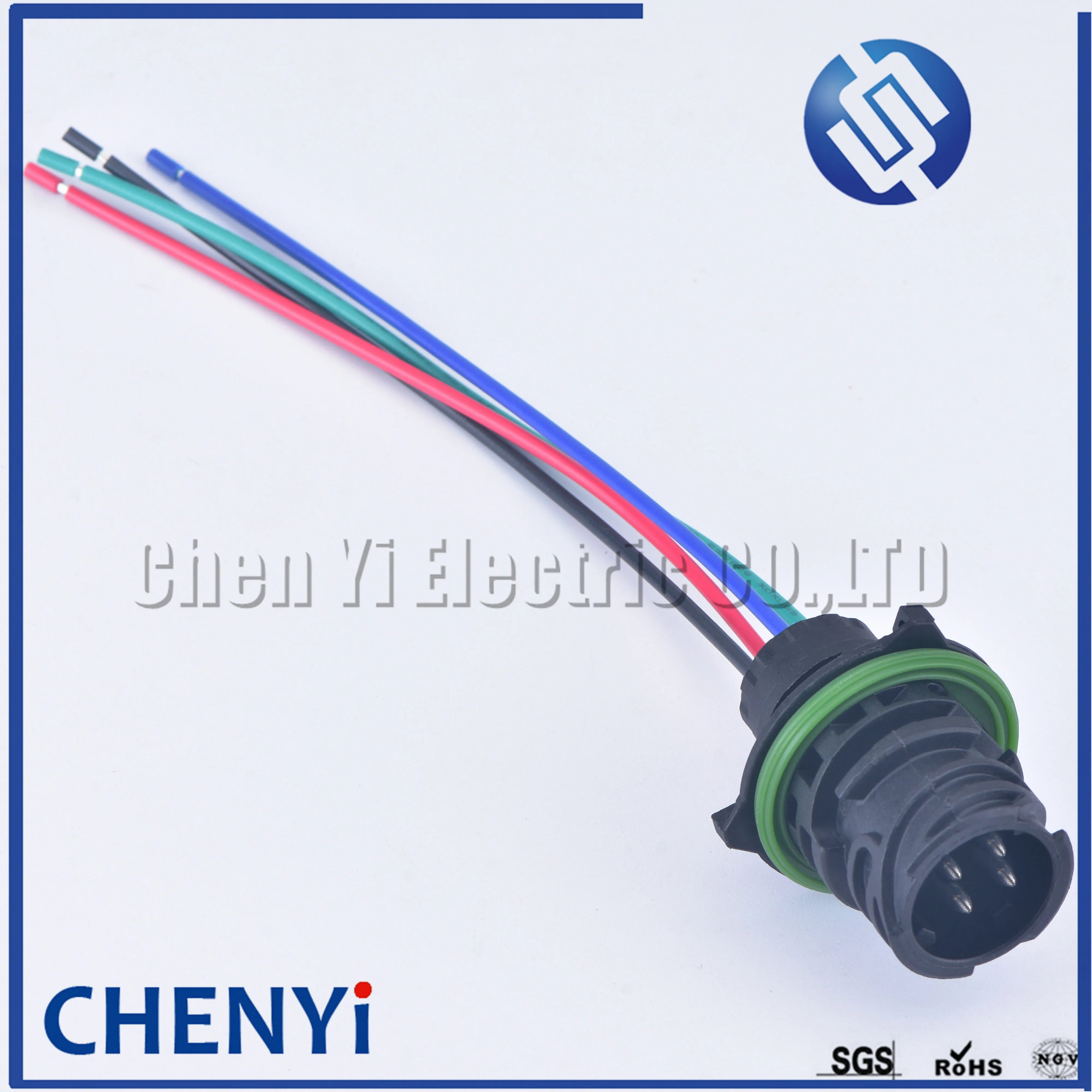 4 Pin 2.5mm round A7 odometer speed sensor plug Auto waterproof connector 1-967402-1 1-967325-1 with 15cm 18AWG cable For HOWO