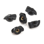5Pcs 6mm Useful Shaft Hole Dia Bakelite Potentiometer Pot Pointer Knobs Caps